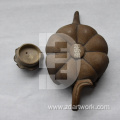 Stone carved teapot Small pumpkin pot